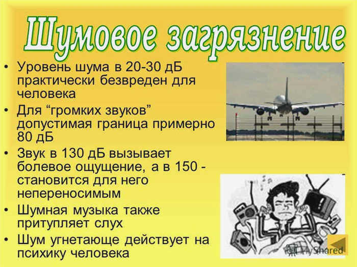 Шумовое загрязнение