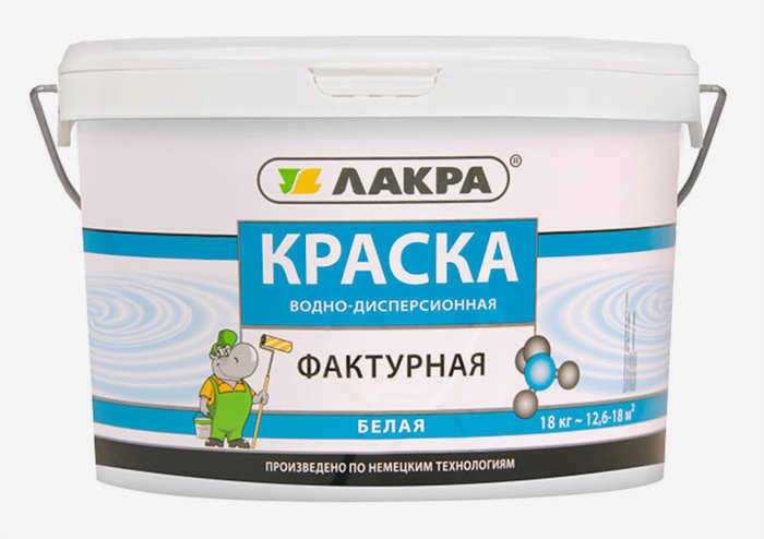 Лакра - недорогая структурная краска. Ведро весом 18 кг можно приобрести за 1 200 рублей. Из категории 
