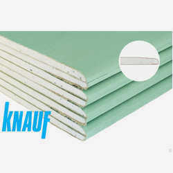 Влагостойкий гипсокартон Knauf 2500x1200x12,5 мм