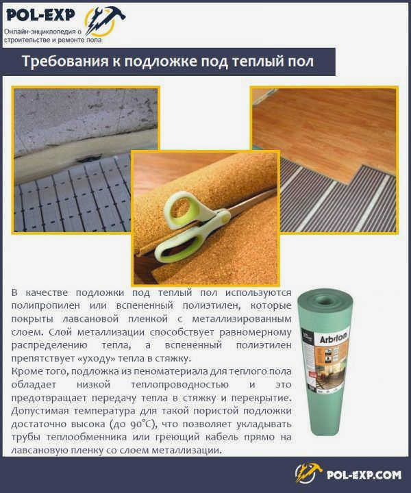 Требования к напольному отоплению