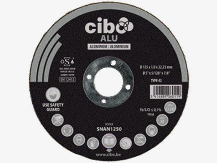Отрезной диск по металлу Cibo 125x1x22,2