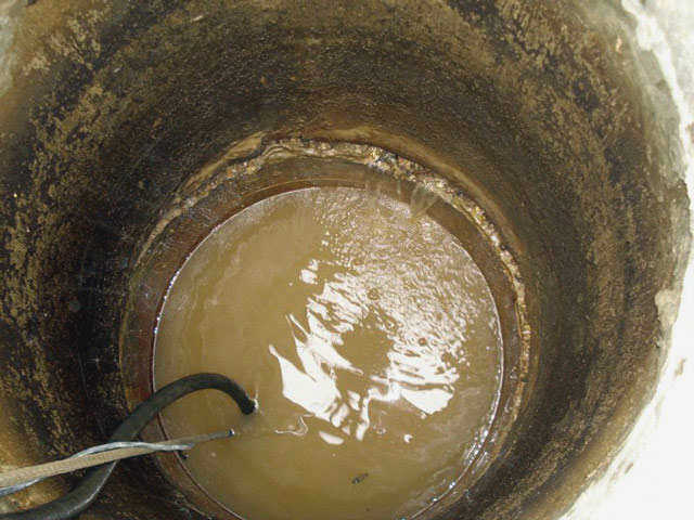 Не используйте воду из колодца