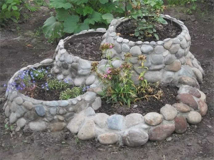 трёхъярусная клумба