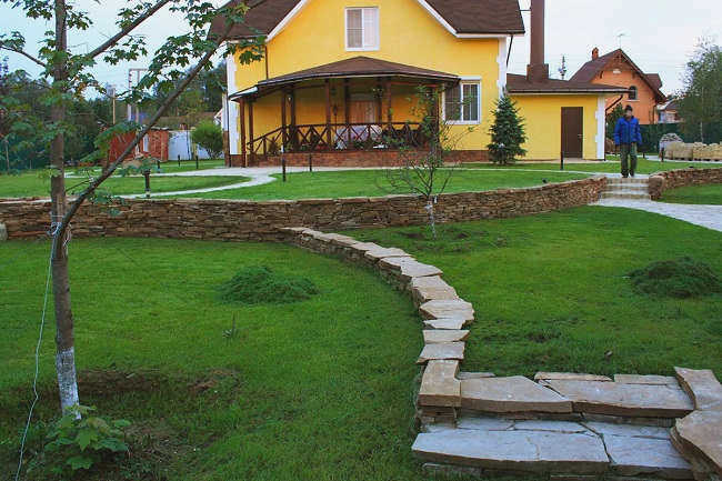 Терраса на склоне