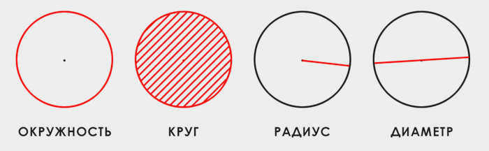 Окружность, круг, радиус, диаметр