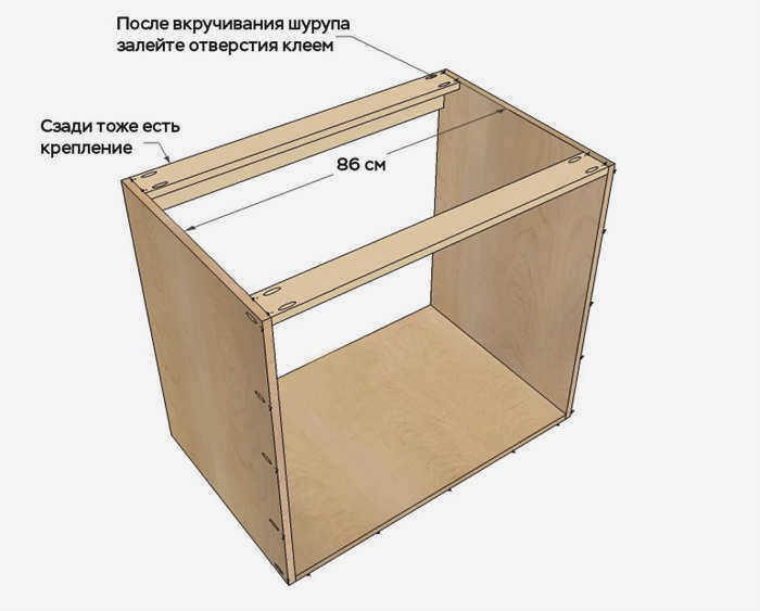 Как сделать и собрать угловой шкаф под раковину?