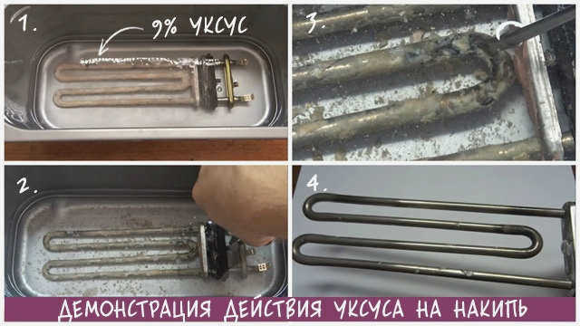Влияние уксуса на накипь