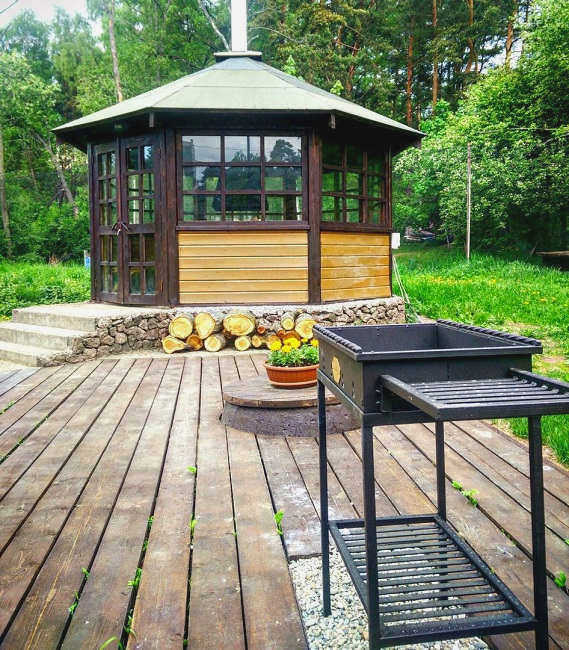 Дизайн внутреннего двора