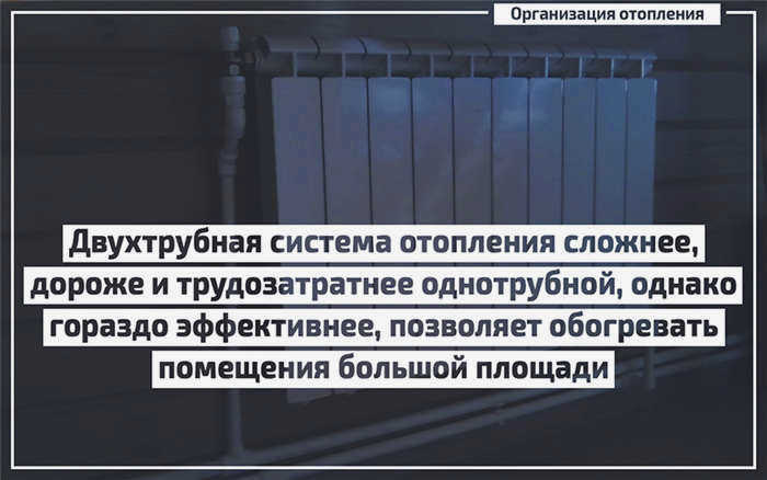 Двухтрубная система отопления в частном доме