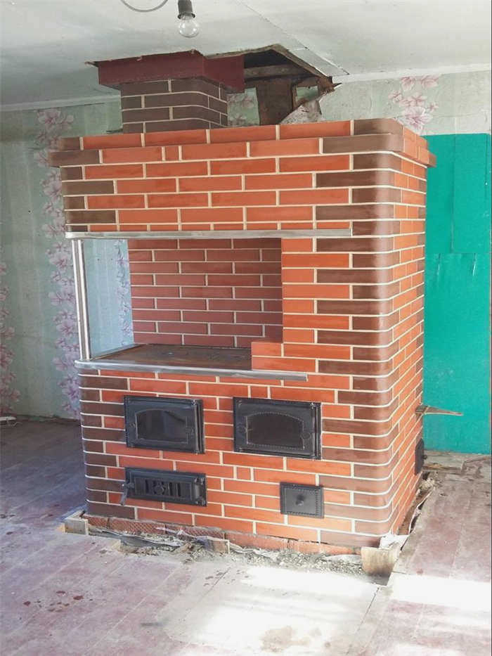 Кирпичная печь для дома фото