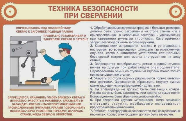 Безопасность при работе с дрелью
