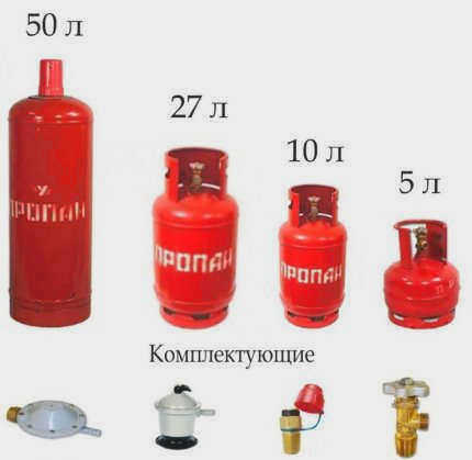 Типы баллонов