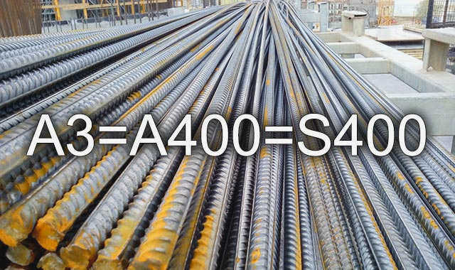 Сравнение арматурных стержней классов a3, a400 и S400