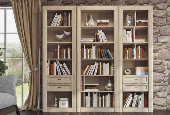 Стеклянный книжный шкаф