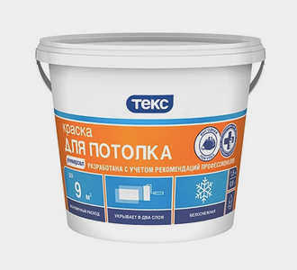 Потолочная краска TEX на водной основе