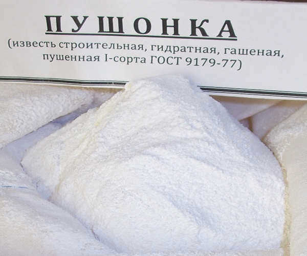 Как выглядит негашеная известь