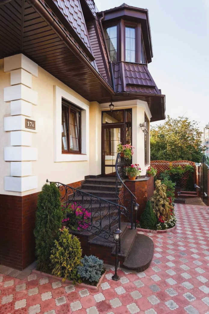 Планировка крыльца дома