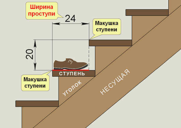 ширина ступени