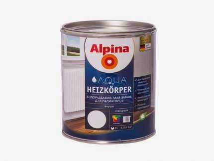 Краска для радиаторов Alpina Heizkoerperperper