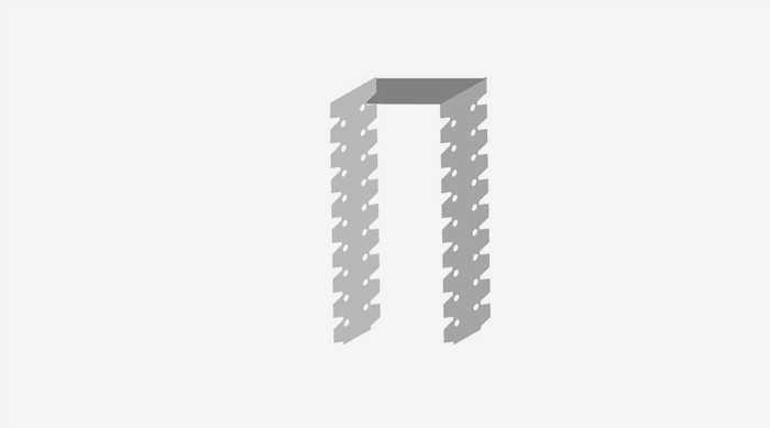 7_типы профилей для гипсокартона - прямой подвес.фото