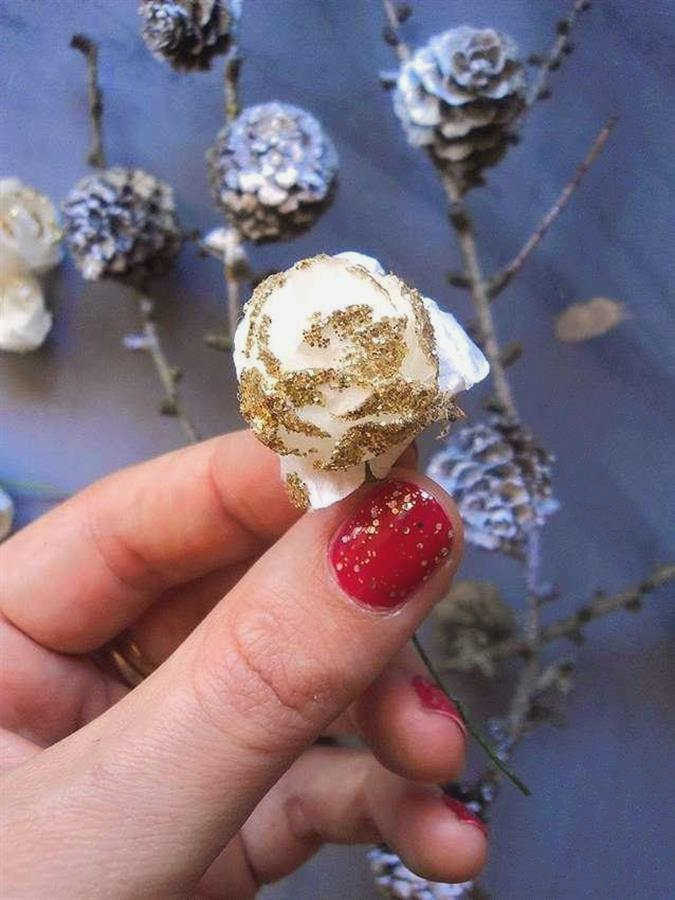 Весенние цветы из шишек❕ Шаг за шагом