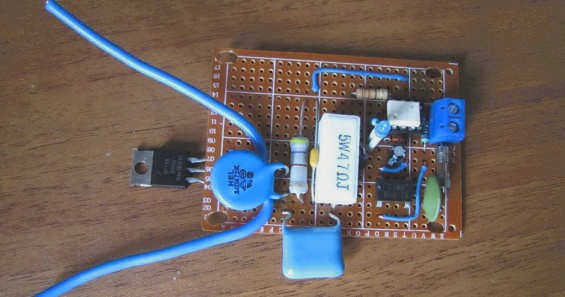 Лицевая сторона печатной платы твердотельного реле