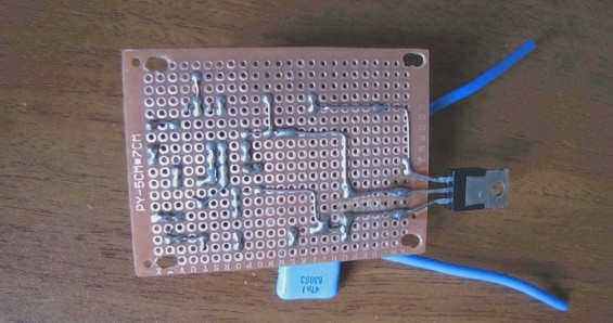 Обратная сторона печатной платы твердотельного реле