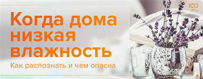 Когда влажность в доме низкая