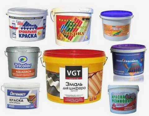 Чем красить плоский шифер