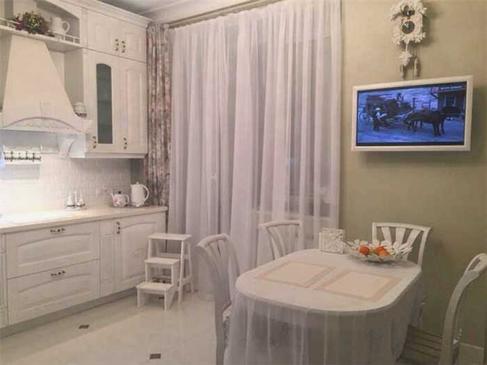 Телевизор на кухне с небольшим экраном