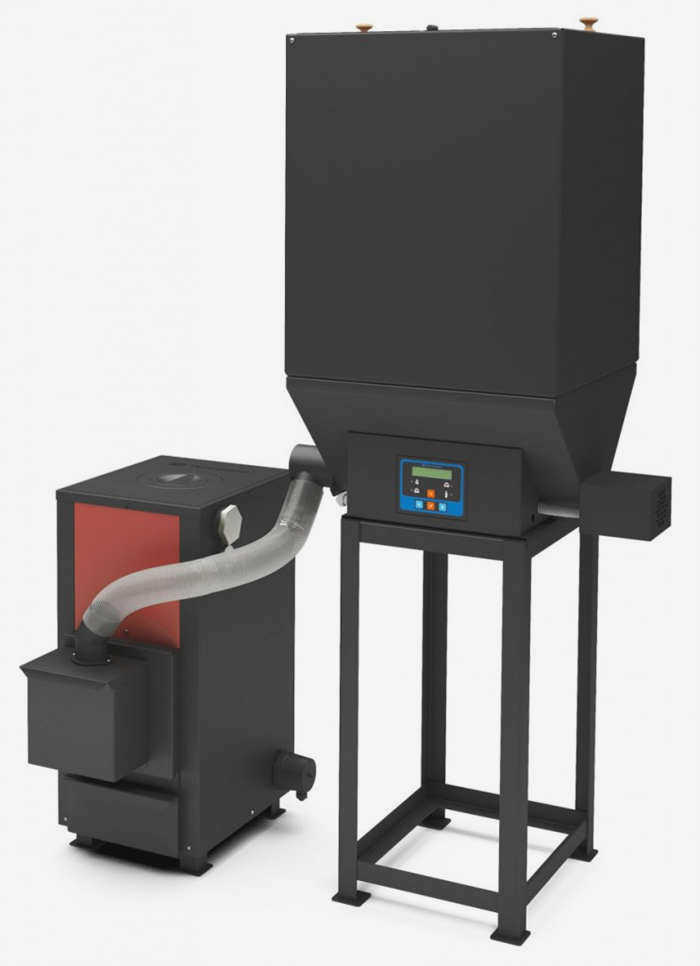 Отопительный котел Kupper OVK10 с пеллетной горелкой APG-25