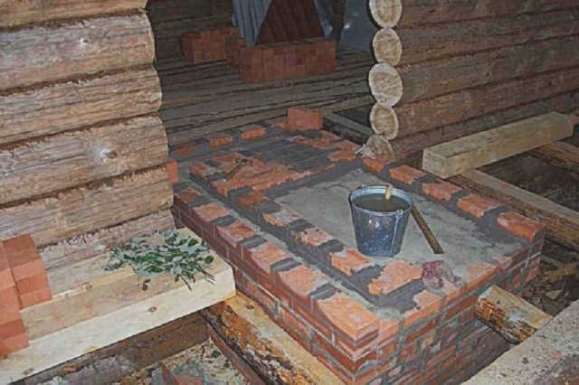 Плита для чугунной бани