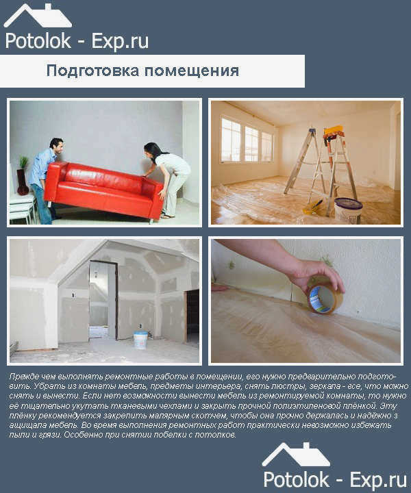 Подготовка помещения