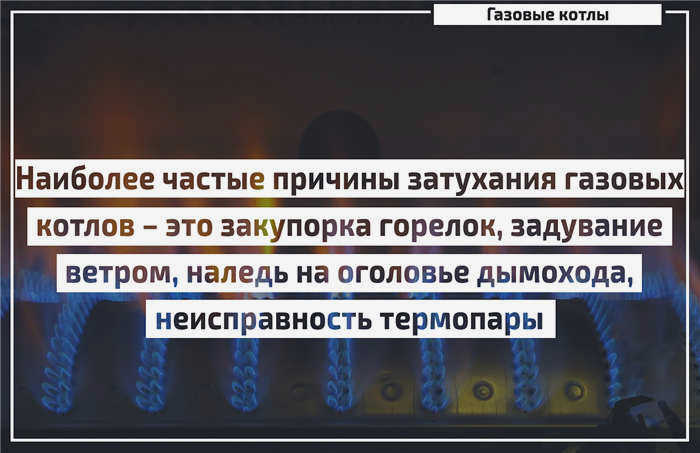 Газовый котел гаснет