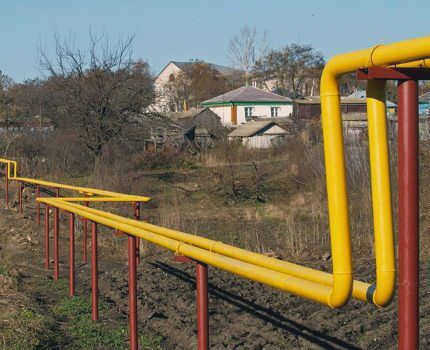 Газопровод к заводу