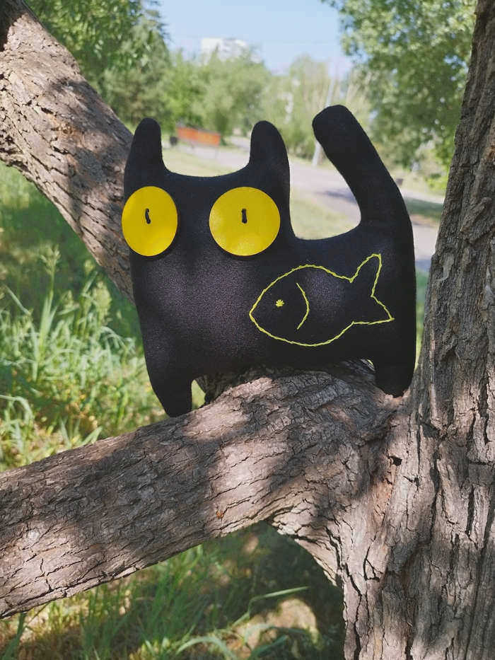 Кошка ручной работы, кошка ручной работы, котенок