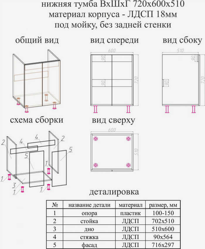 Детальный чертеж