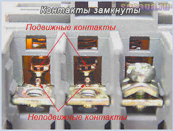 Контактная система магнитного пускателя