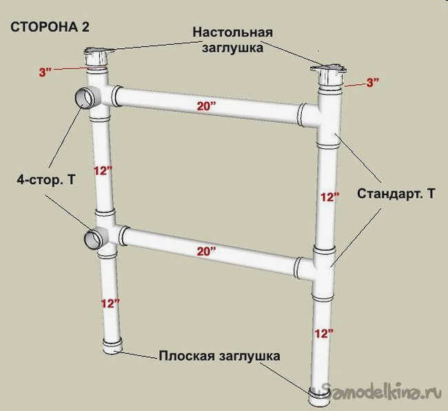 мебель из водопроводных труб
