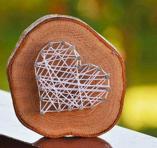 На фото - техника String Art: создание изображений из гвоздей и ниток, фото.