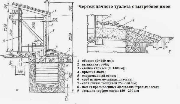 Схема деревенского септического туалета. Отличное решение для дачи