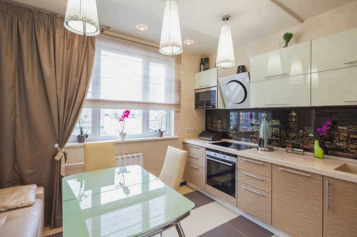 Интерьер кухни площадью 10 м²