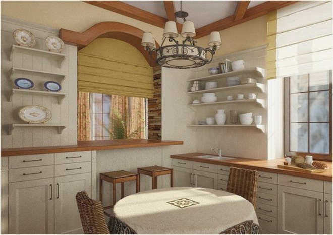 Функциональная ниша на кухне
