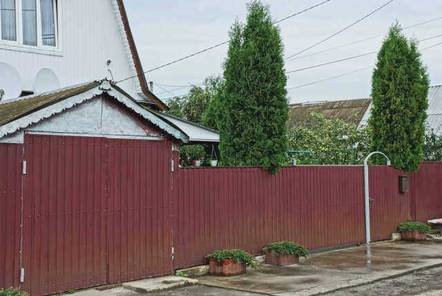 Дом и гараж на участке
