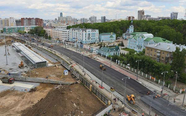 Одна из дорог в центре города