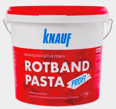 Финишная шпаклевка Кнауф Ротбанд Паста Профи, 5 кг