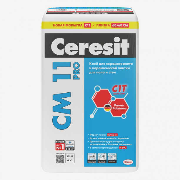 Плиточный клей Ceresit CM 11 PRO 25 кг