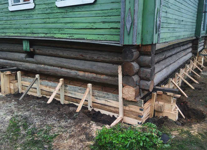 Работы, связанные с заменой фундамента