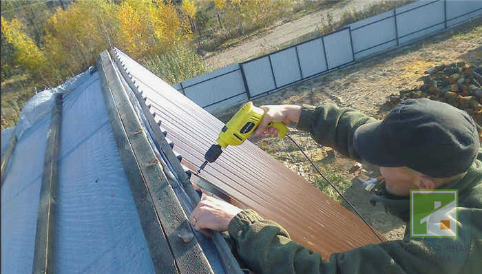 Кровля из гофрированного картона