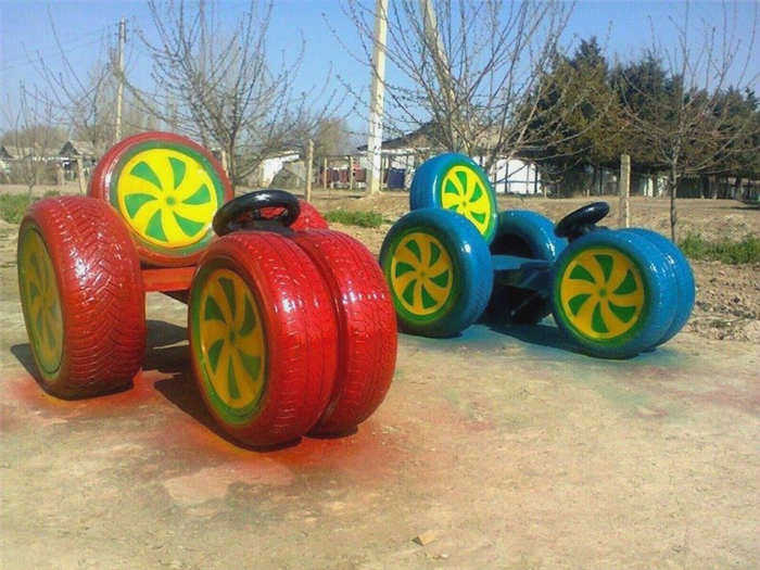 Автомобиль из шин ручной работы